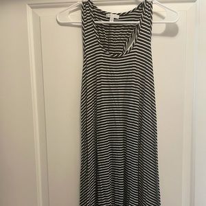 Black and White Striped Dress